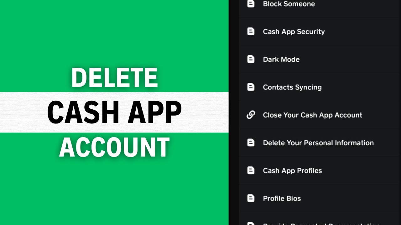 How to Delete Cash App Account