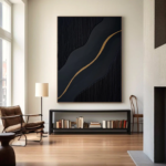 Why Designers Prefer Black and Gold Abstract Art for High-End Spaces